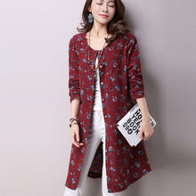 Load image into Gallery viewer, new spring/autumn women&#39;s long shirts cotton/linen maternity cardigan pregnancy blouse clothing maternity clothing 16833