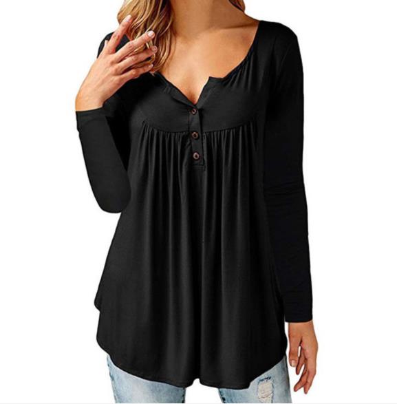 new women's clothing knitted shirts women's blouses long sleeve european shirts o-neck loose casual shirts maternity tees
