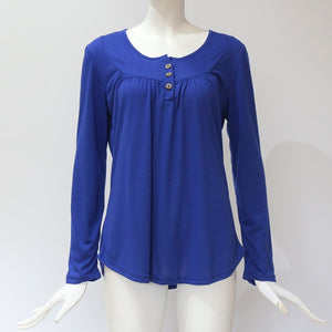 new women's clothing knitted shirts women's blouses long sleeve european shirts o-neck loose casual shirts maternity tees