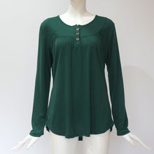Load image into Gallery viewer, new women&#39;s clothing knitted shirts women&#39;s blouses long sleeve european shirts o-neck loose casual shirts maternity tees