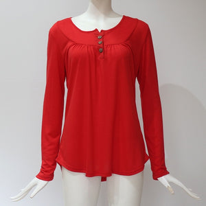 new women's clothing knitted shirts women's blouses long sleeve european shirts o-neck loose casual shirts maternity tees