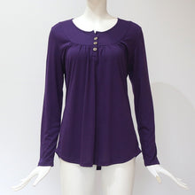 Load image into Gallery viewer, new women&#39;s clothing knitted shirts women&#39;s blouses long sleeve european shirts o-neck loose casual shirts maternity tees