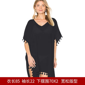 Chiffon Beach Coats Clothes Swimsuits outside Bikini blouses Sun protection clothing women's long section Beach seaside holiday