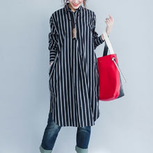 Load image into Gallery viewer, women clothing women shirts woven clothing maternity blouses pregnancy shirts one size stripe uropean clothing women&#39;s dresses