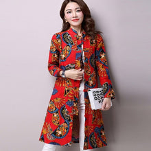 Load image into Gallery viewer, new spring/autumn women&#39;s shirts cotton and linen print maternity shirts prgnency autumn clothing maternity clothing 16826