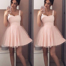 Load image into Gallery viewer, 2019 summer New Women strap Sleeveless Evening Party tulle Dress Short Mini Dress elegant female solid ball gown short dresses