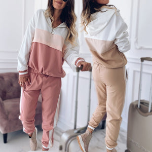 2019 Autumn Casual 2 Pieces Suit Women Hoodies Tops Tracksuit Sweat Suit Women's Set