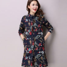 Load image into Gallery viewer, new spring/autumn women&#39;s shirts cotton and linen print maternity shirts prgnency autumn clothing maternity clothing 16824