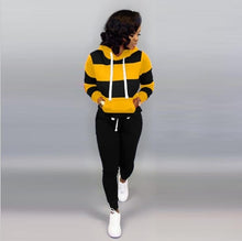 Load image into Gallery viewer, 2019 Women Winter Women&#39;s set Tracksuit Full Sleeve Hoodied Sweatshirt Pockets Pants Suit Two Piece Set Outfits sweatsuit