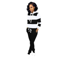 Load image into Gallery viewer, WinterThick and fluffy  Women&#39;s set Tracksuit Full Sleeve Hoodied Sweatshirt Pockets Pants Suit Two Piece Set Outfits sweatsuit