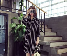 Load image into Gallery viewer, new spring/autumn women&#39;s shirts cotton and linen print maternity shirts prgnency autumn clothing maternity plus size  clothing