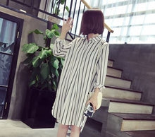 Load image into Gallery viewer, new spring/autumn women&#39;s shirts cotton and linen print maternity shirts prgnency autumn clothing maternity plus size  clothing