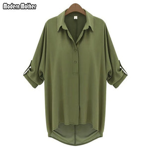 Ropa Mujer Womenswear Blouses Pregnant Women's Chiffon Shirt Plus Size Women Clothing Pregnant Fashion Women's Clothing