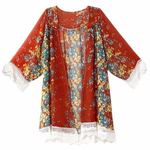 Female Blouse Plus Size Women's Cardigan Clothes For Pregnant Women Floral Shirts Tops For Maternity Femininas Clothing