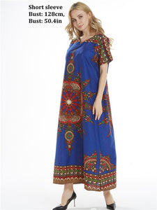 Dashikiage New Arrival Women's 100% Cotton African Print Dashiki Stunning elegant African Ladies Dress