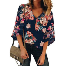 Load image into Gallery viewer, ENXI 8 Color Summer Pregnant Women&#39;s Clothes Maternity Chiffon Blouses Sexy Tops V Neck Casual Shirts Pregnancy Clothing